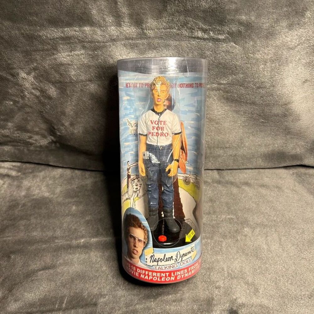 Napoleon Dynamite Vote For Pedro 8" Talking Doll Figure